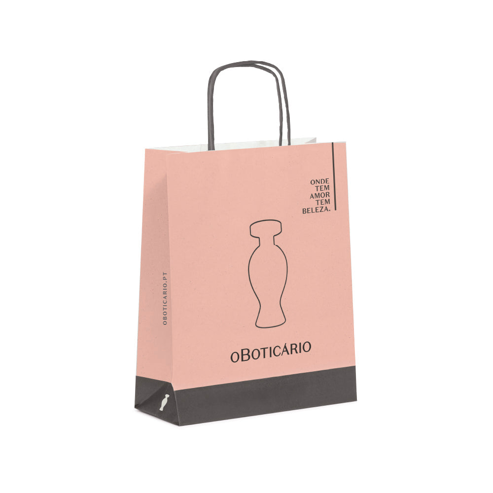 O Boticário Saco de Presente Rosa Médio