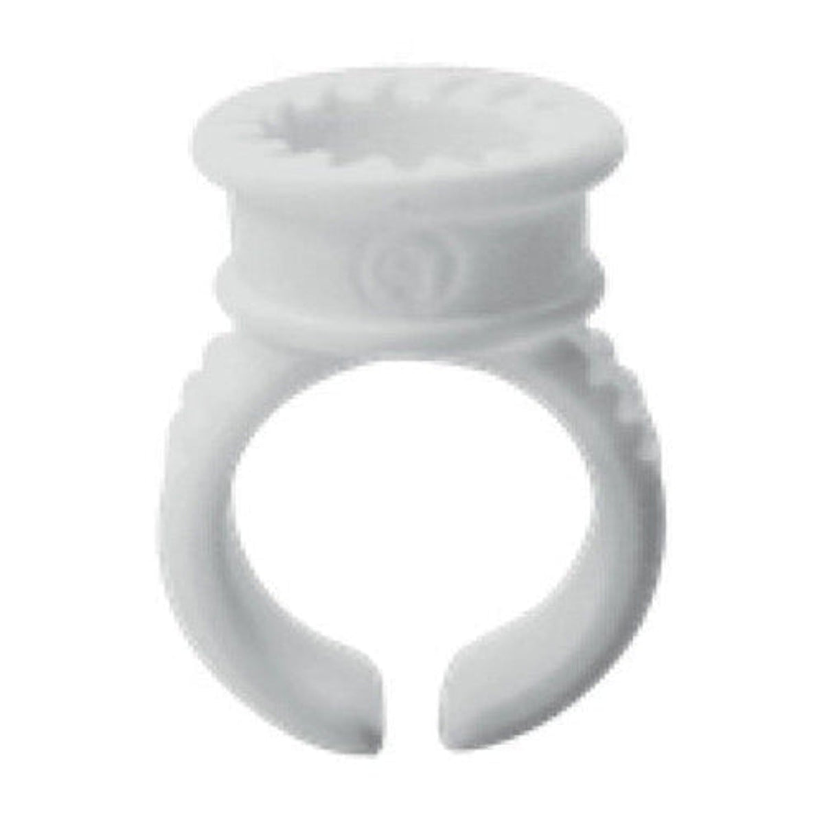 Oxeye Anel Branco para Cola de Pestanas — produto completo sobre fundo branco