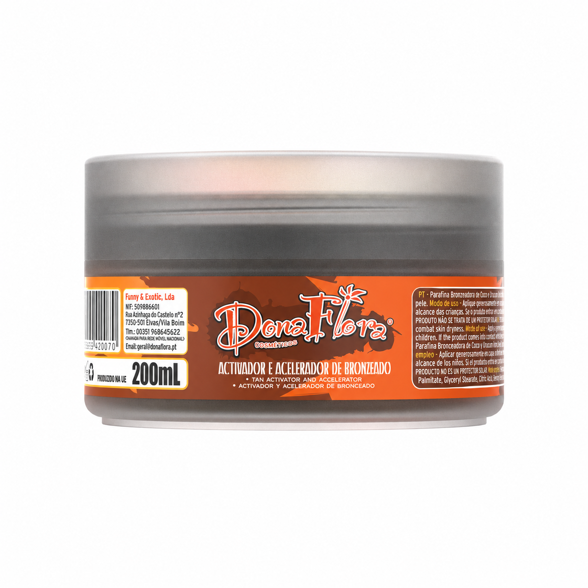 Dona Flora Parafina Bronzeadora Coco e Urucum 200 ml