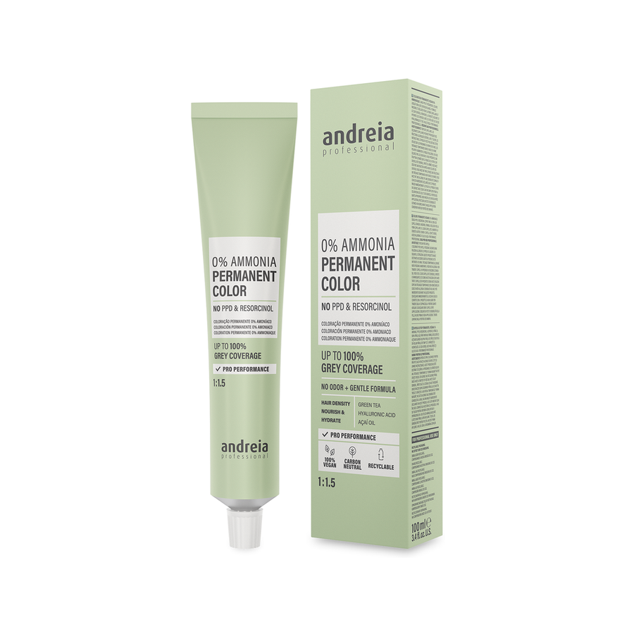 Andreia Professional — Envase de la Gama 0% Ammonia Permanent Color 100ml