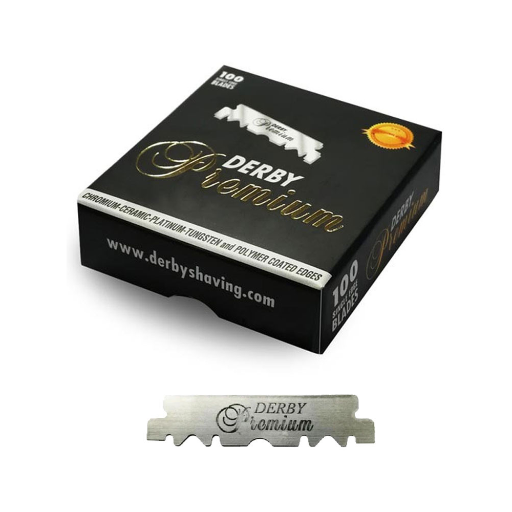 Derby Premium Razor Blades — 100 Units