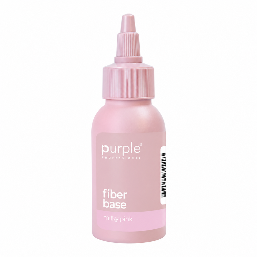 Base Purple Professional Fiber Milky Pink 60 ml — embalagem completa