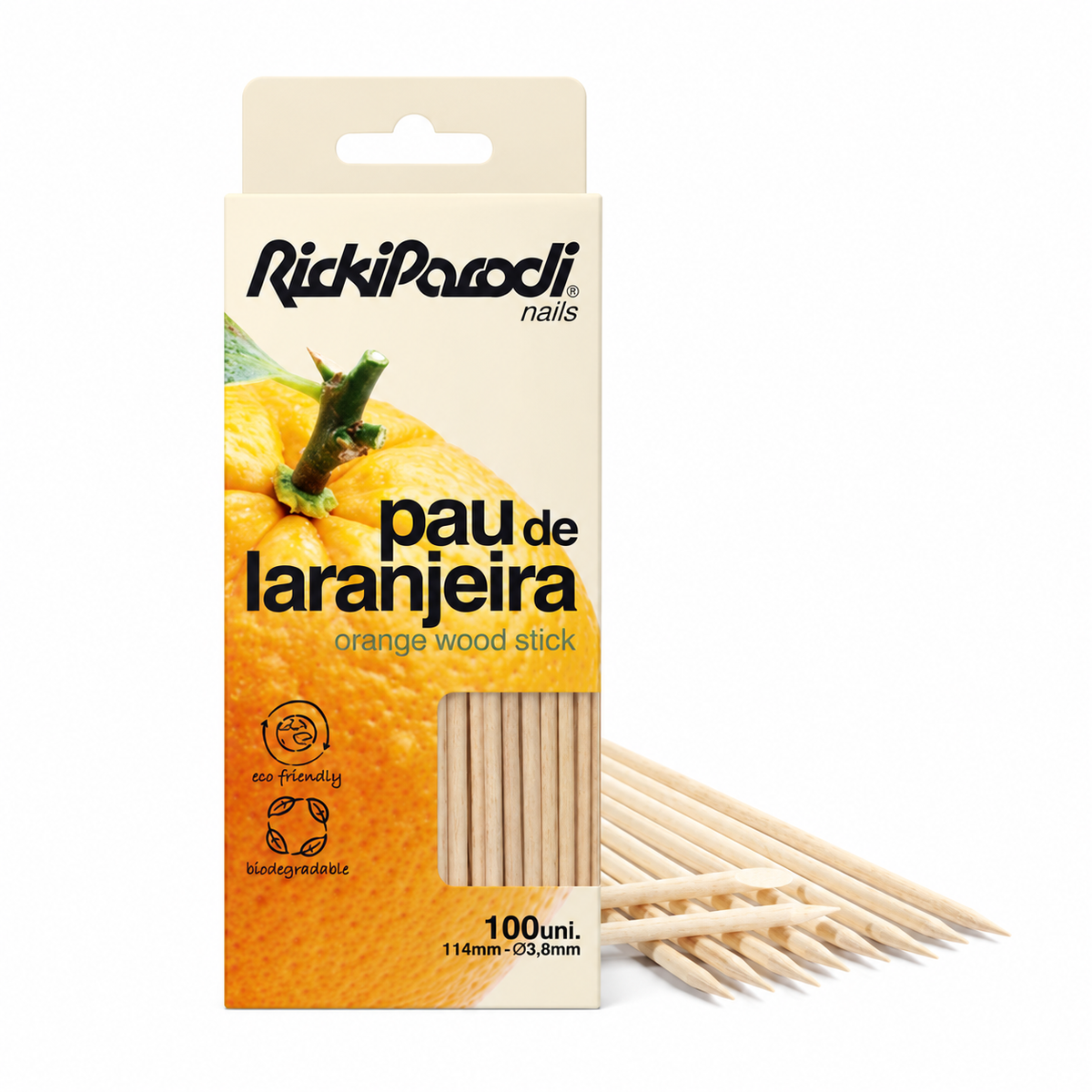 Ricki Parodi Paus de Laranjeira Duplos 11,5 cm — 100 Unidades