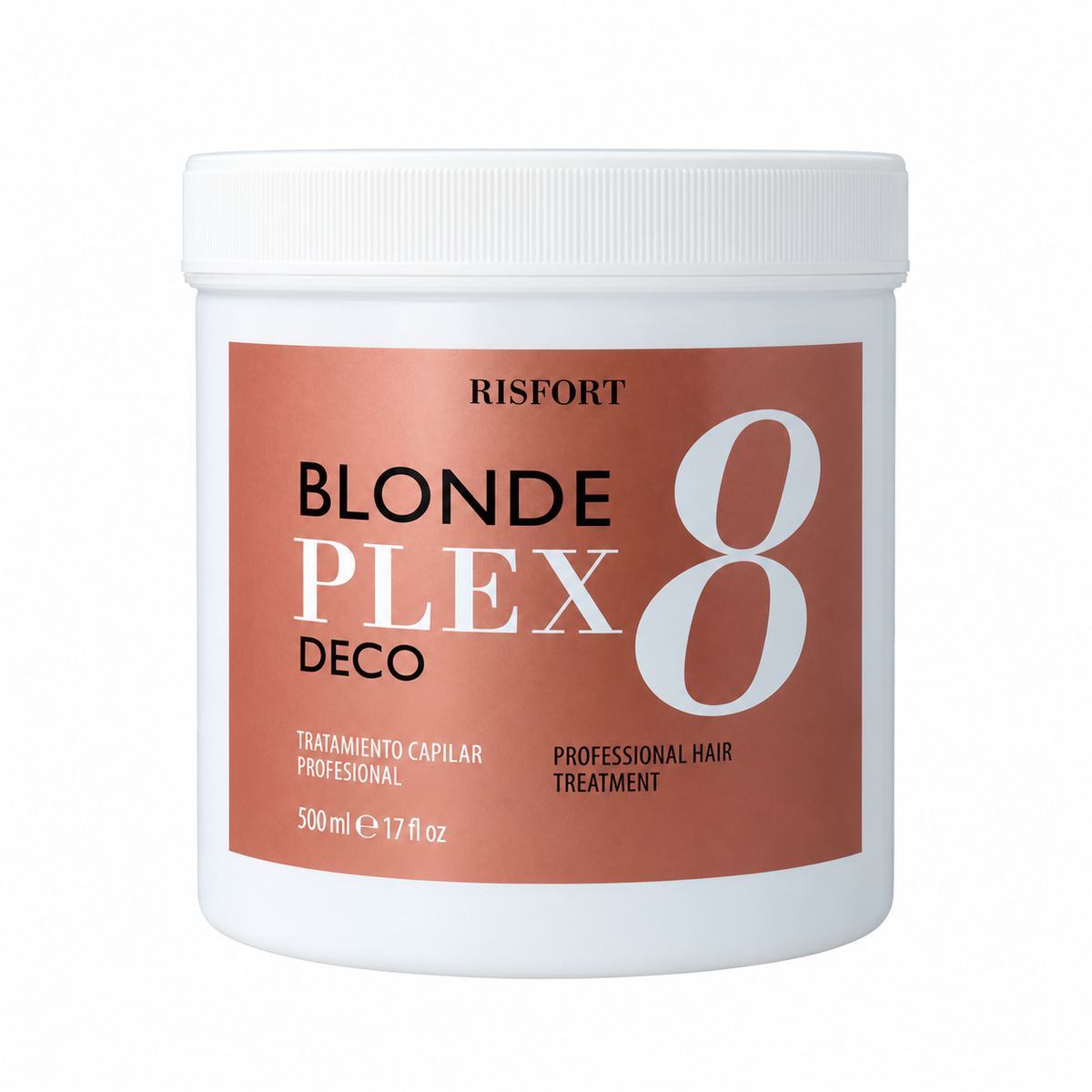 Risfort Blonde Plex Deco 8 pó descolorante, frasco de 500 ml