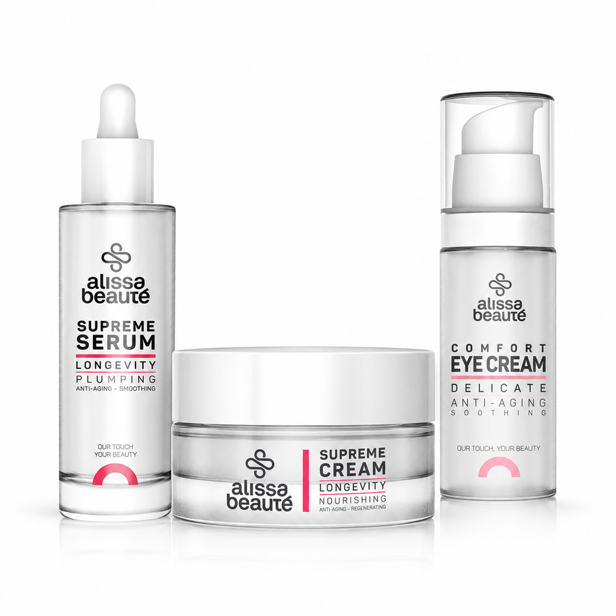 Alissa Beauté Rotina Longevity — Pele Madura e Contorno dos Olhos