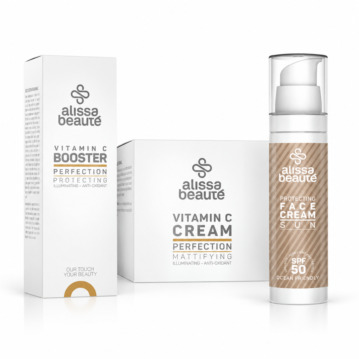 Alissa Beauté Rotina Vitamina C — Luminosidade e Proteção SPF50