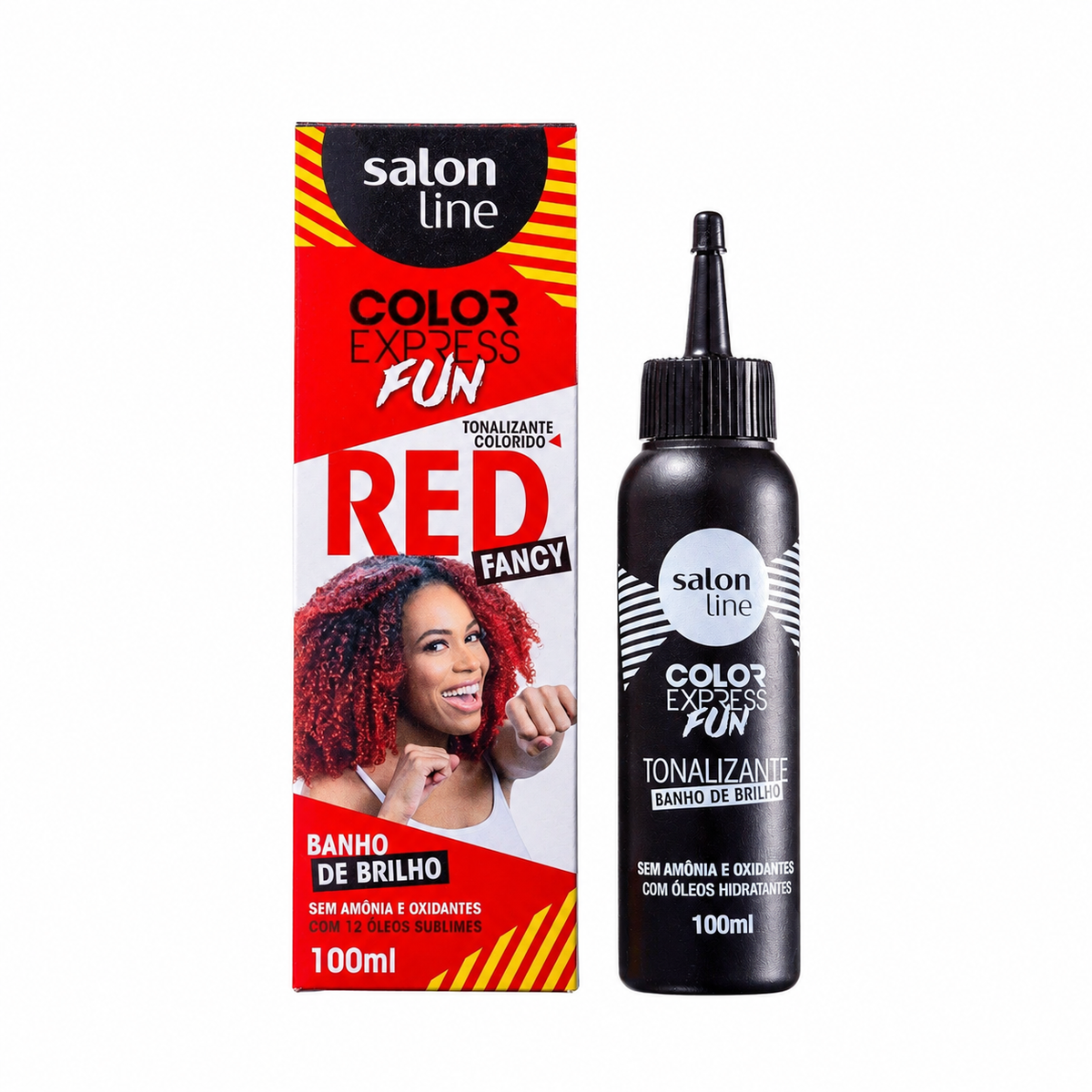 Salon Line Color Express Fun Fancy Red Tonalizante Vermelho 100 ml