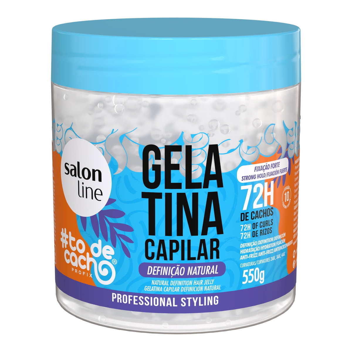 Salon Line Gelatina Definição Natural 550 g — vista inclinada