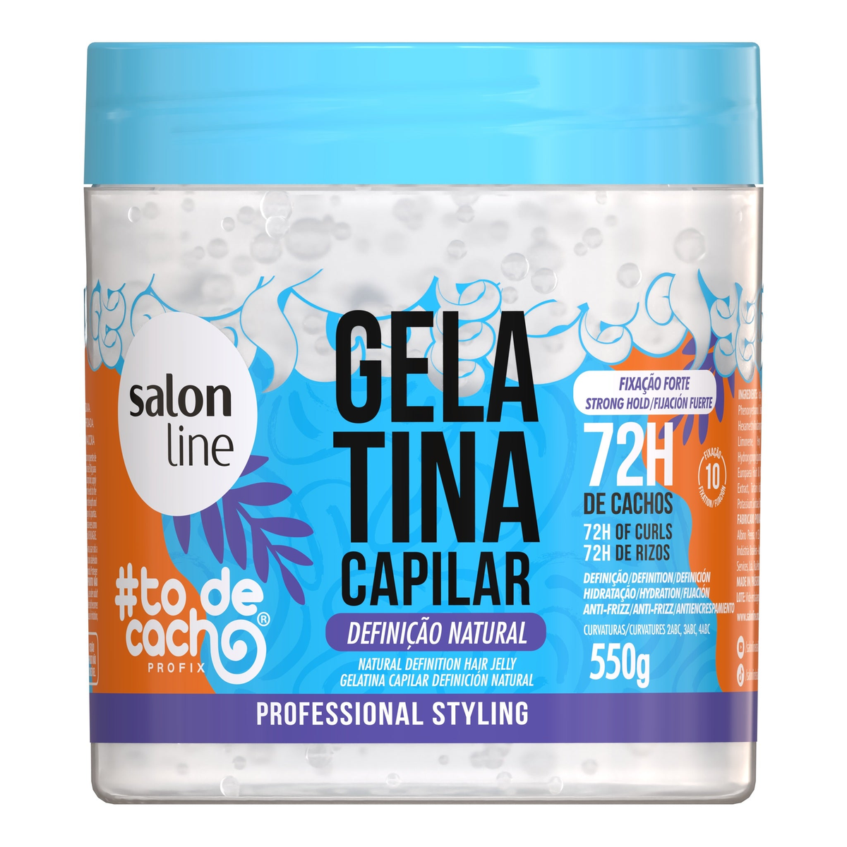 Salon Line Gelatina Definição Natural 550 g — frente da embalagem europeia