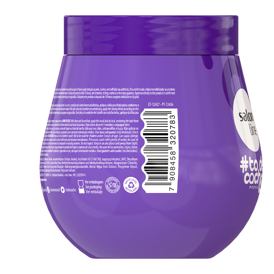 Salon Line #todecacho Loira 500 g — verso autêntico da embalagem europeia