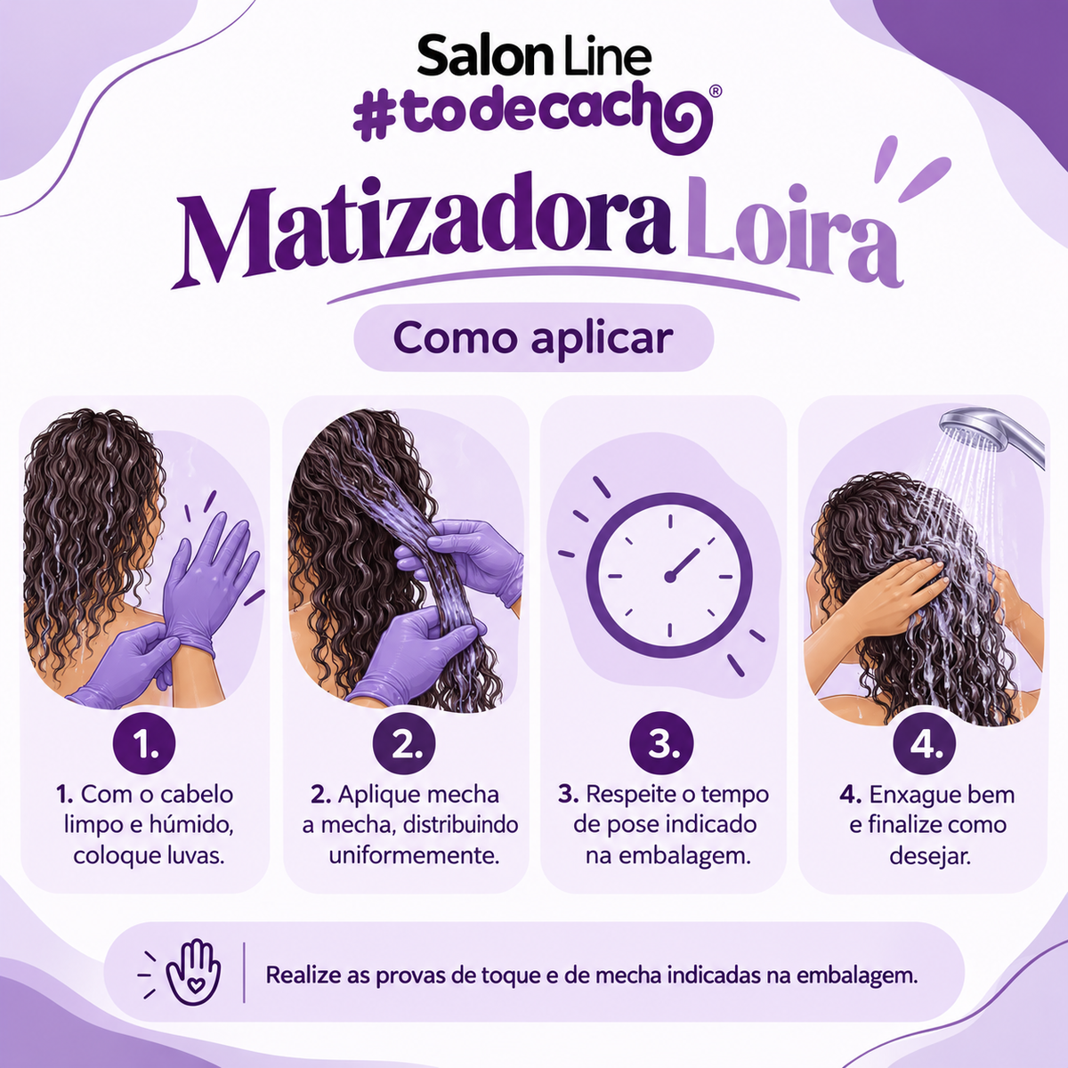 Salon Line Loira — guia de aplicação com luvas