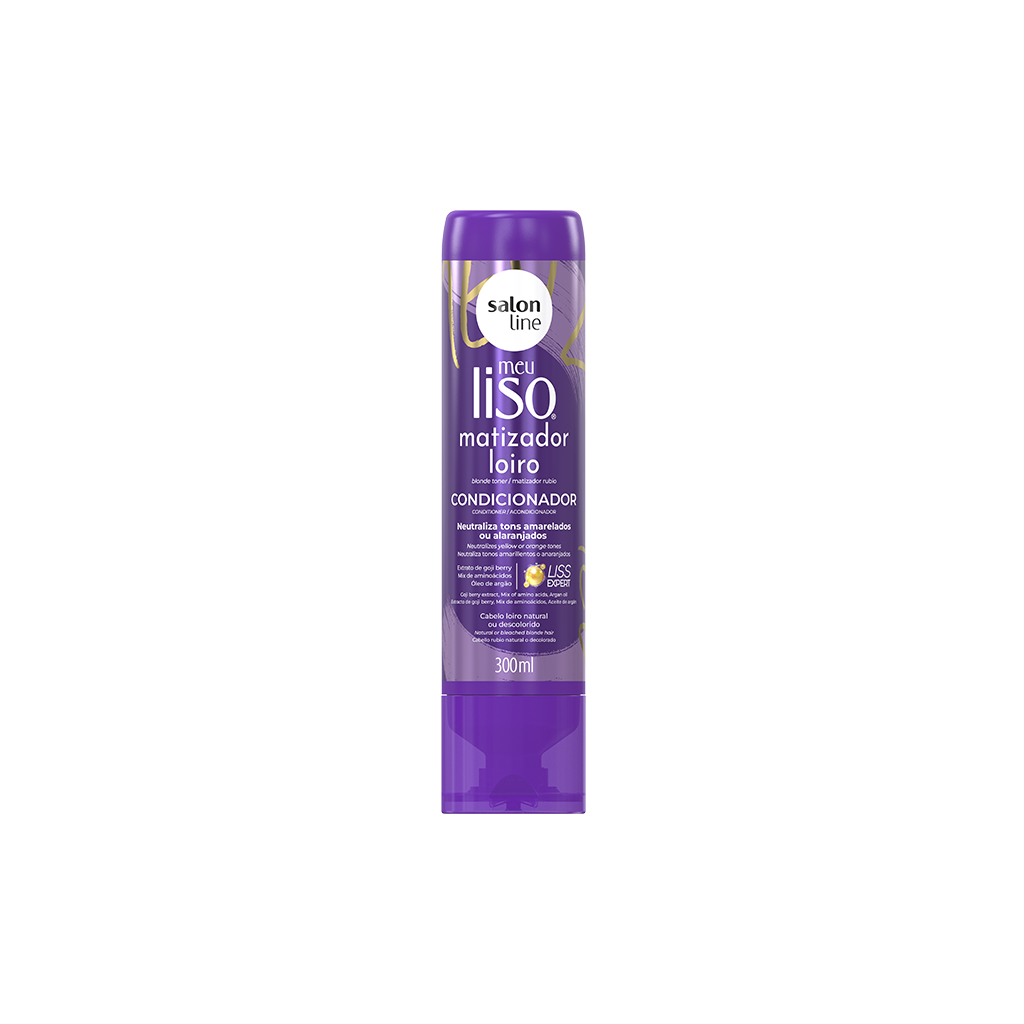 Salon Line Meu Liso Loiro Condicionador Matizador 300 ml