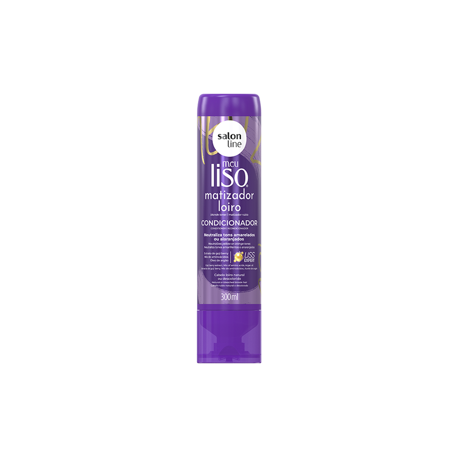 Salon Line Meu Liso Loiro Condicionador Matizador 300 ml