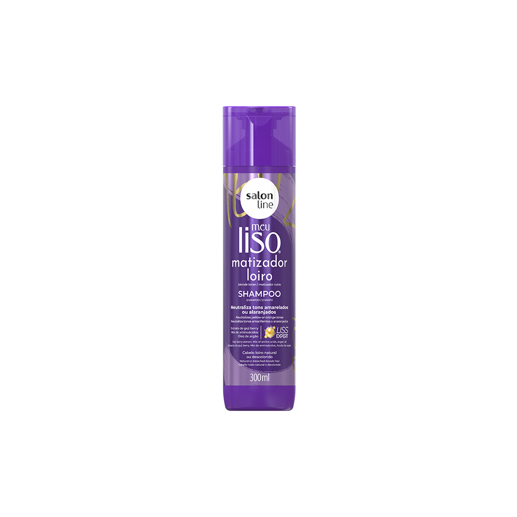 Salon Line Meu Liso Loiro Champô Matizador 300 ml
