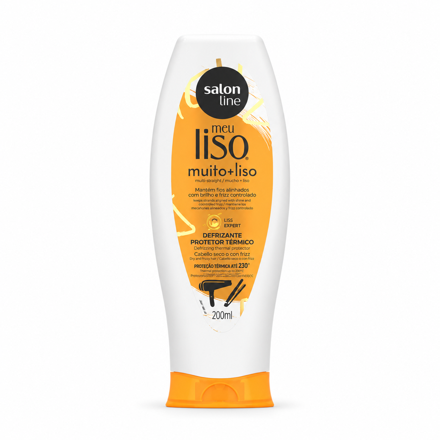 Salon Line Meu Liso Muito + Liso Defrizante Protetor Térmico 200 ml