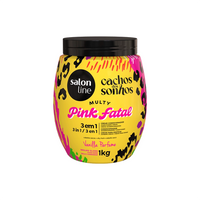 Salon Line Cachos dos Sonhos Multy Pink Fatal 3 em 1 1 kg