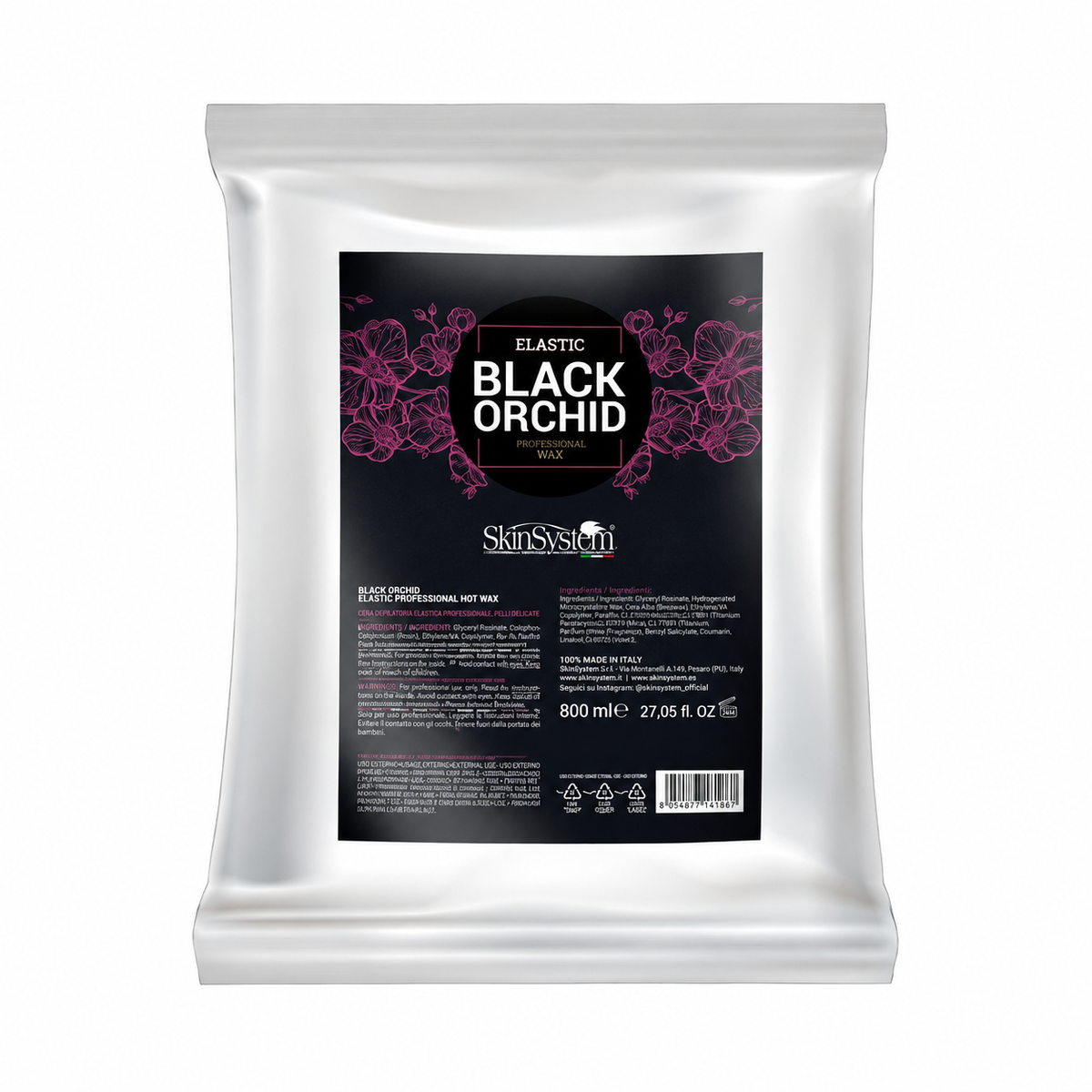 SkinSystem Cera Depilatória Elástica Black Orchid 800 g