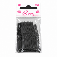 Rosy Ganchos Invisíveis Pretos para Penteados 5 cm 50 un