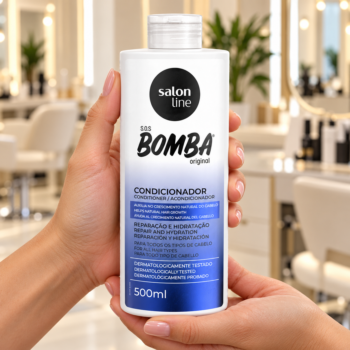 Salon Line SOS Bomba Original Condicionador 500ml — ambientação ilustrativa