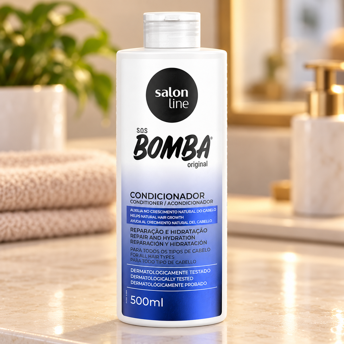 Salon Line SOS Bomba Original Condicionador 500ml — ambientação ilustrativa