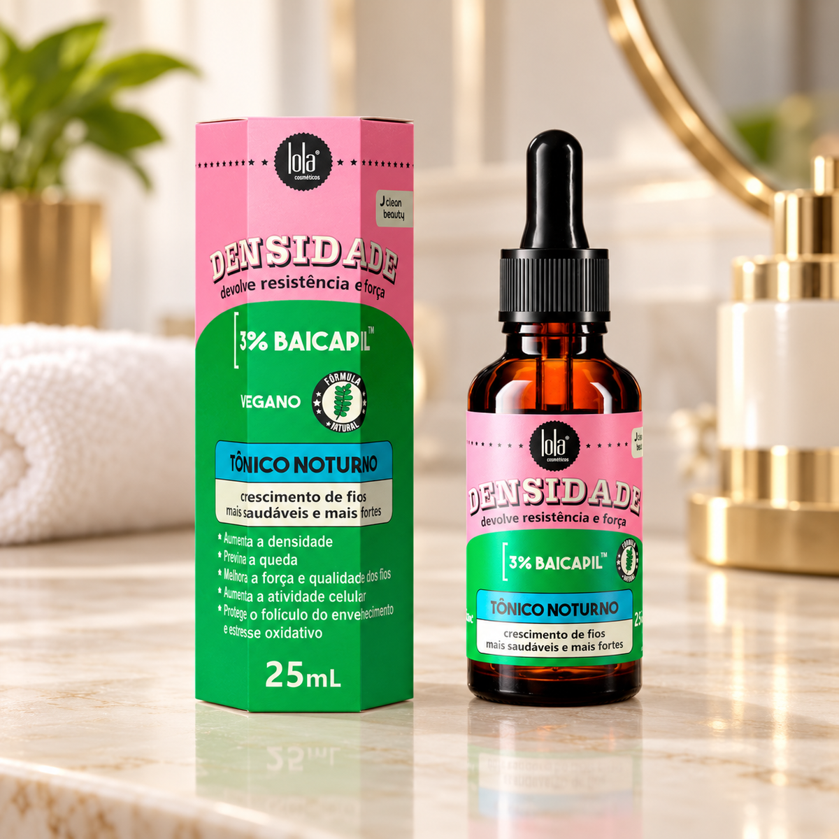 Lola Densidade Tónico Noturno 25ml — ambientação ilustrativa