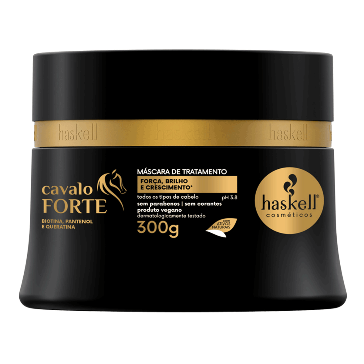 Haskell Máscara Cavalo Forte300g — embalagem original, imagem de alta resolução