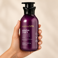 O Boticário Nativa Spa Loção Hidratante Ameixa Negra 400ml — ambientação ilustrativa
