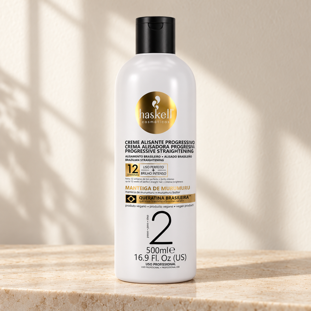 Haskell Creme Alisante Passo 2 Keratreat 500ml — ambientação ilustrativa