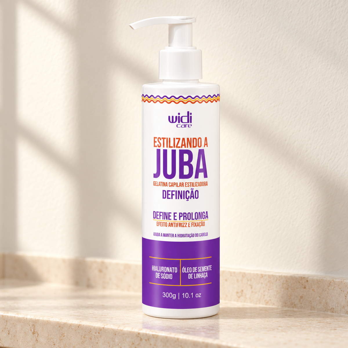Widi Care Estilizando a Juba 300 g — ambientação ilustrativa