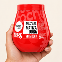 #TODECACHO MASCARA MATIZADORA VERMELHA 500G — ambientação ilustrativa