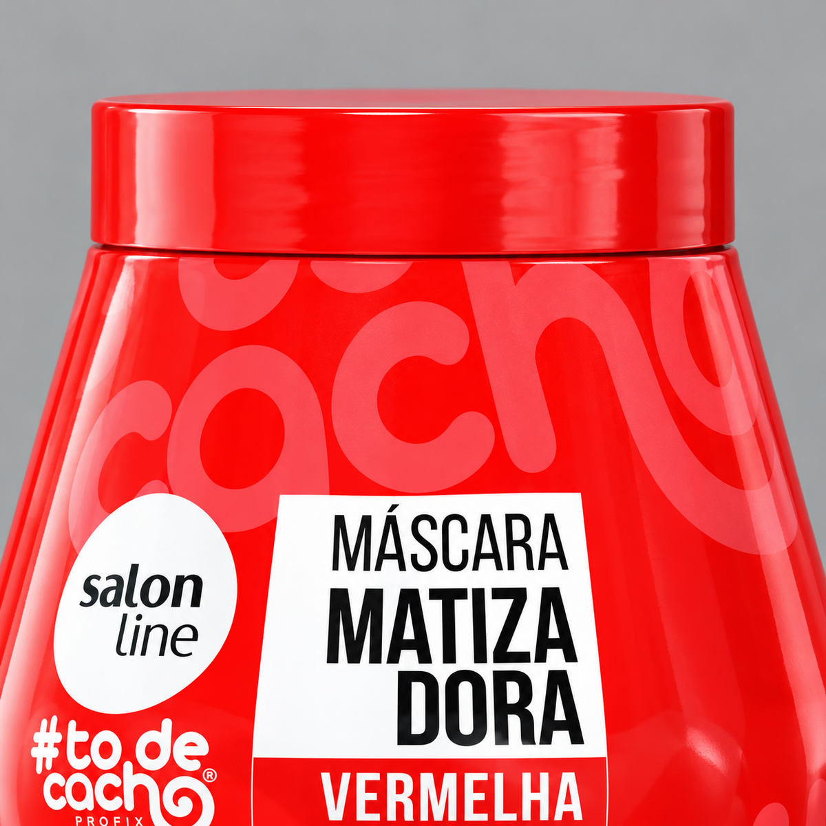 #TODECACHO MASCARA MATIZADORA VERMELHA 500G — detalhe da embalagem