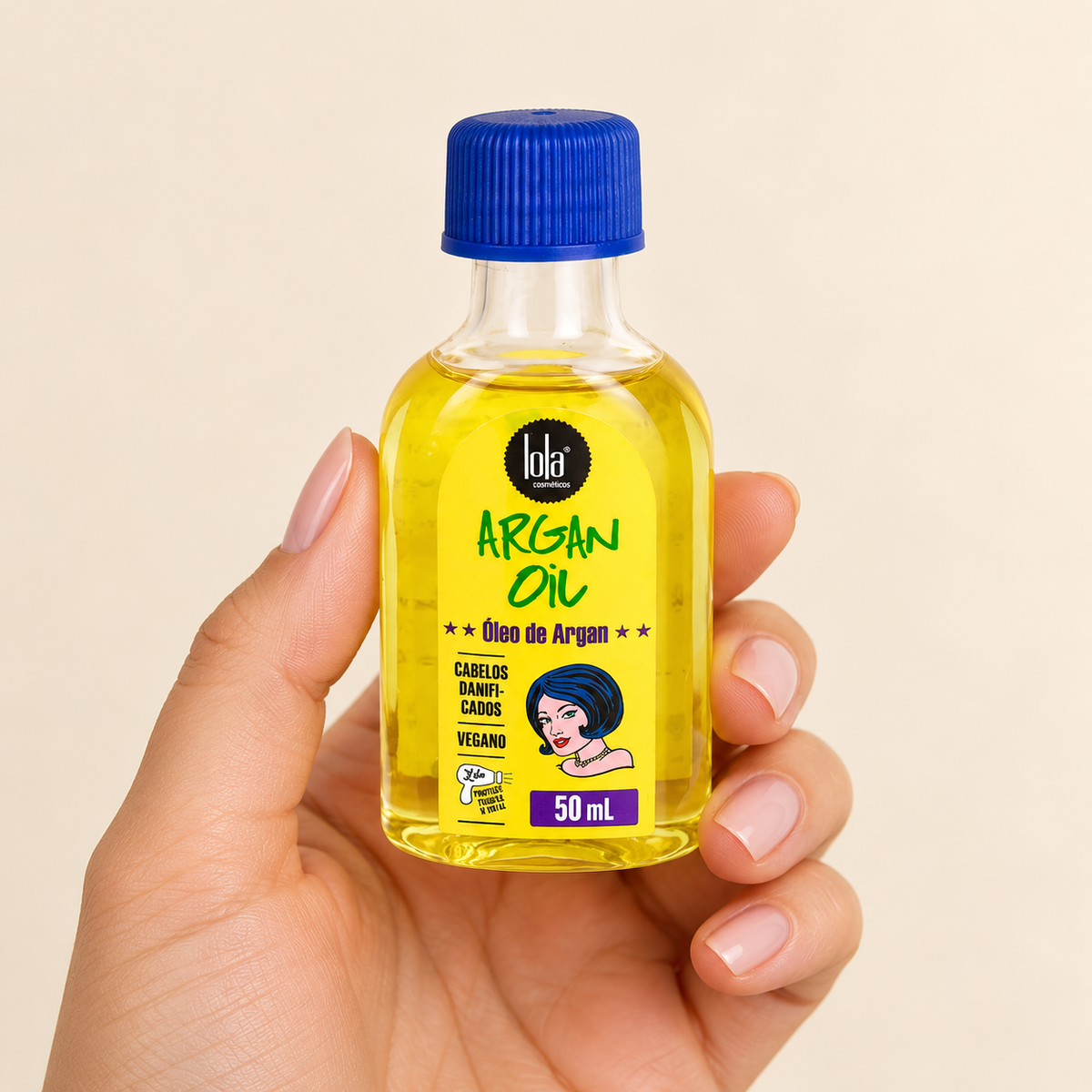 Lola Óleo de Argan e Pracaxi 50ml — ambientação ilustrativa