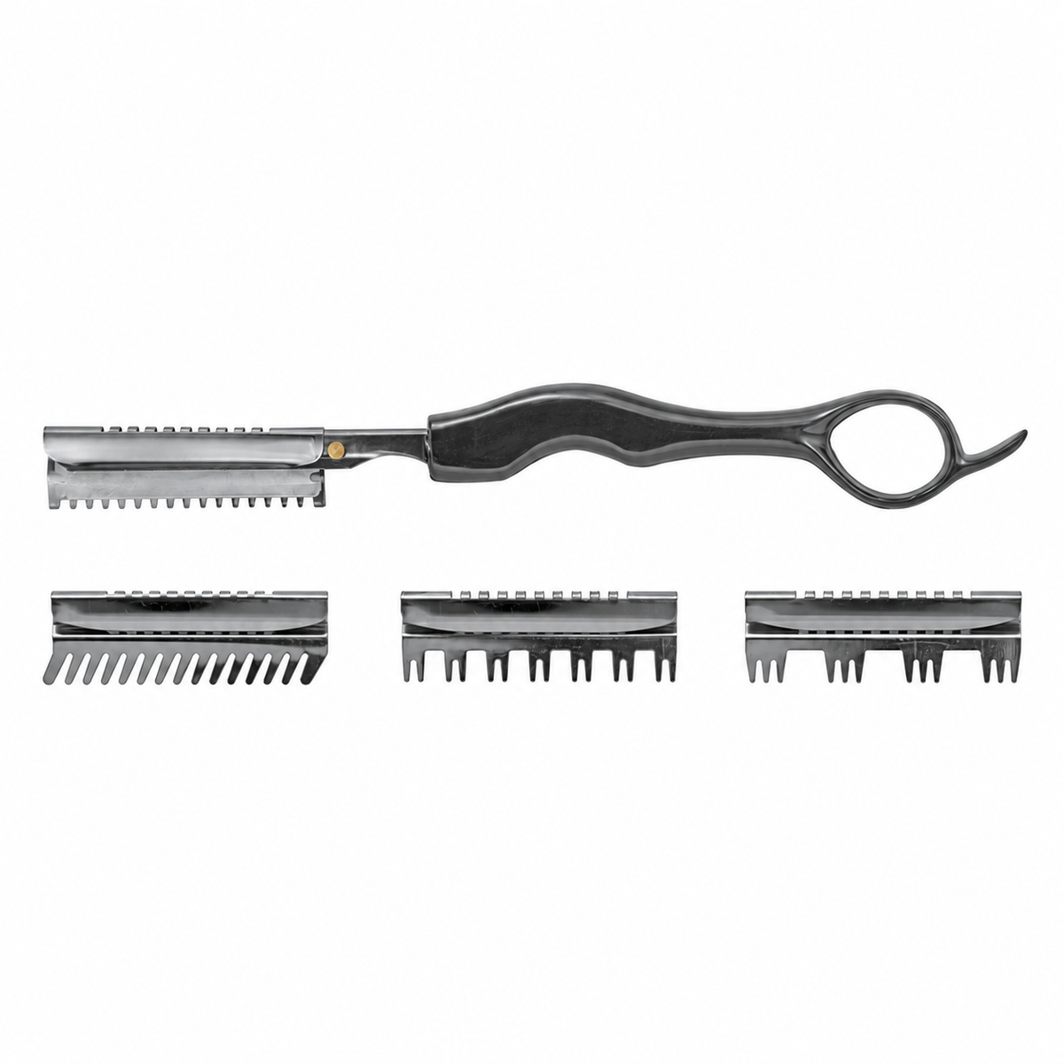 Ripar Platinum Hair Shaper Navalha de Corte com 4 Pentes