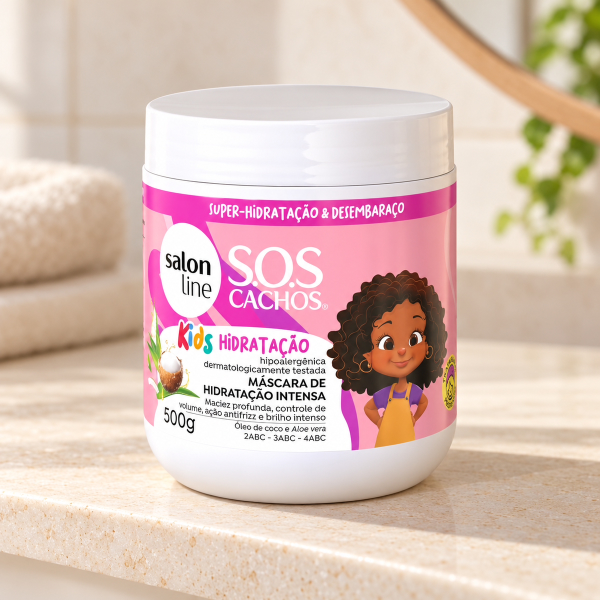 Salon Line S.O.S Cachos Kids Máscara 500 g — apresentação em ambiente