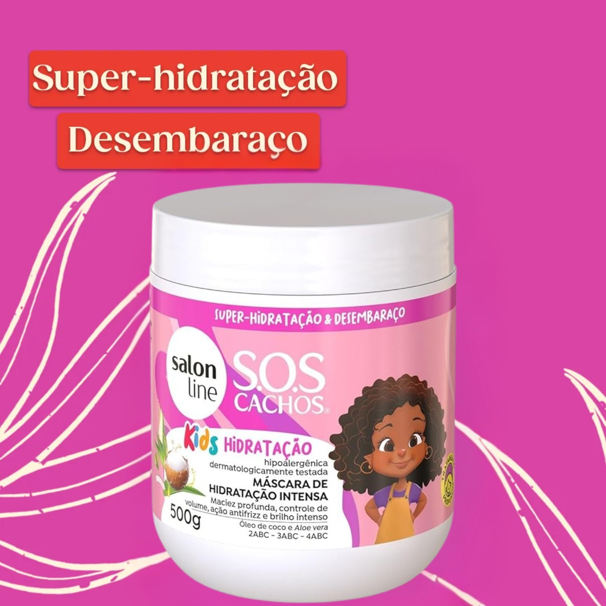 Salon Line S.O.S Cachos Kids 500 g — apresentação da máscara