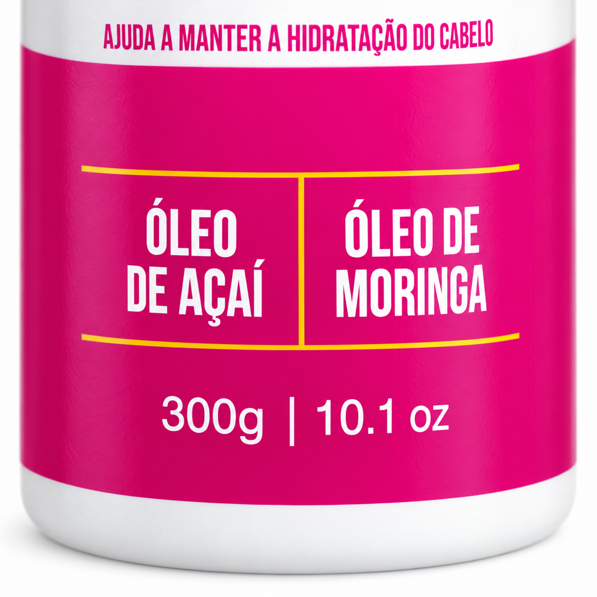 Widi Care - Ativando a Juba Gelatina Capilar de Açai 300g — detalhe do rótulo e formato