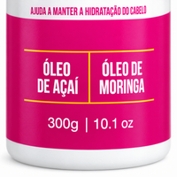 Widi Care - Ativando a Juba Gelatina Capilar de Açai 300g — detalhe do rótulo e formato