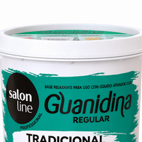 Salon Line Guanidina Tradicional Kit Regular 218 g — detalhe da tampa
