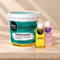 Salon Line Guanidina Tradicional Kit Regular 218 g — apresentação do kit
