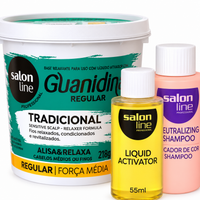 Salon Line Guanidina Tradicional Kit Regular 218 g — detalhe do shampoo neutralizante