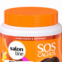 Salon Line SOS Ativador Cachos Óleo Manga 1kg — dettaglio della chiusura. Immagine illustrativa generata con IA.