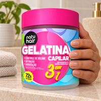 NatuHair Gelatina S.O.S 3 Em 1 500g - NatuHair — vista in ambiente neutro. Immagine illustrativa generata con IA.