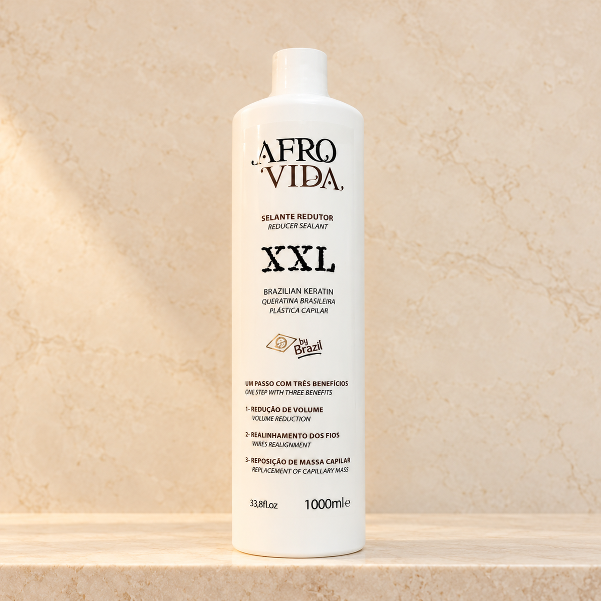 Afrovida Selante XXL Progressiva 1L — confezione in ambiente neutro. Immagine illustrativa generata con IA.