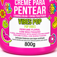 Salon Line Xêrosa Vibes POP Creme de Pentear 800g — dettaglio formato 800 g. Immagine illustrativa generata con IA.