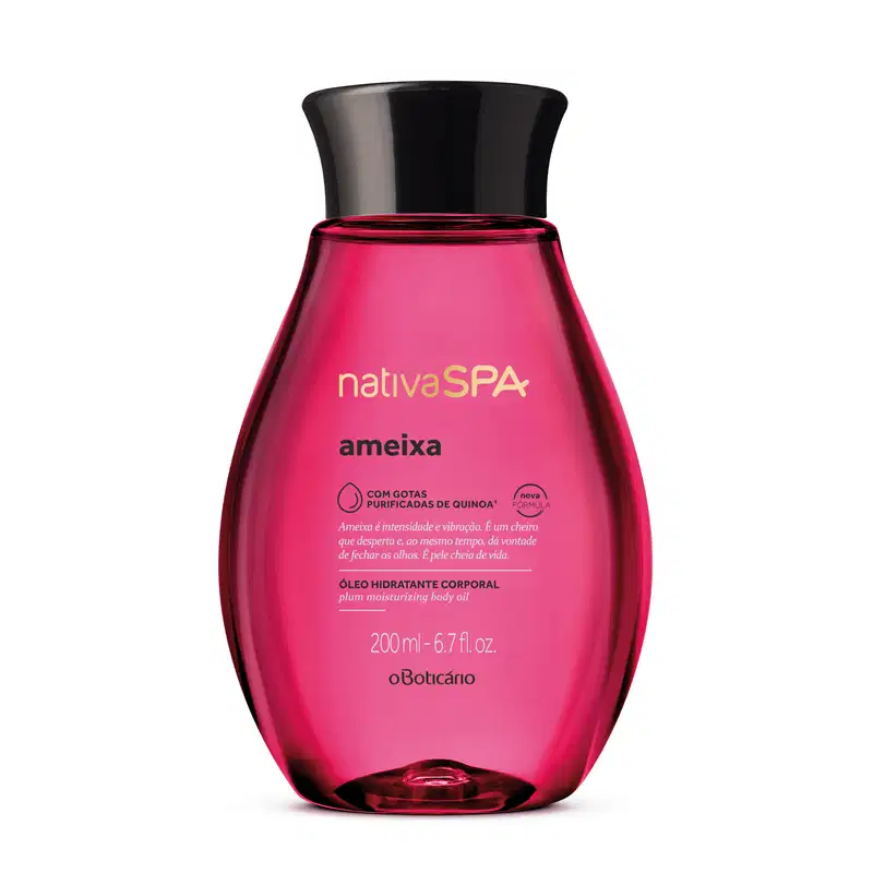 O Boticário Nativa Spa Óleo Hidratante Corporal Ameixa 200ml — authentic-front.