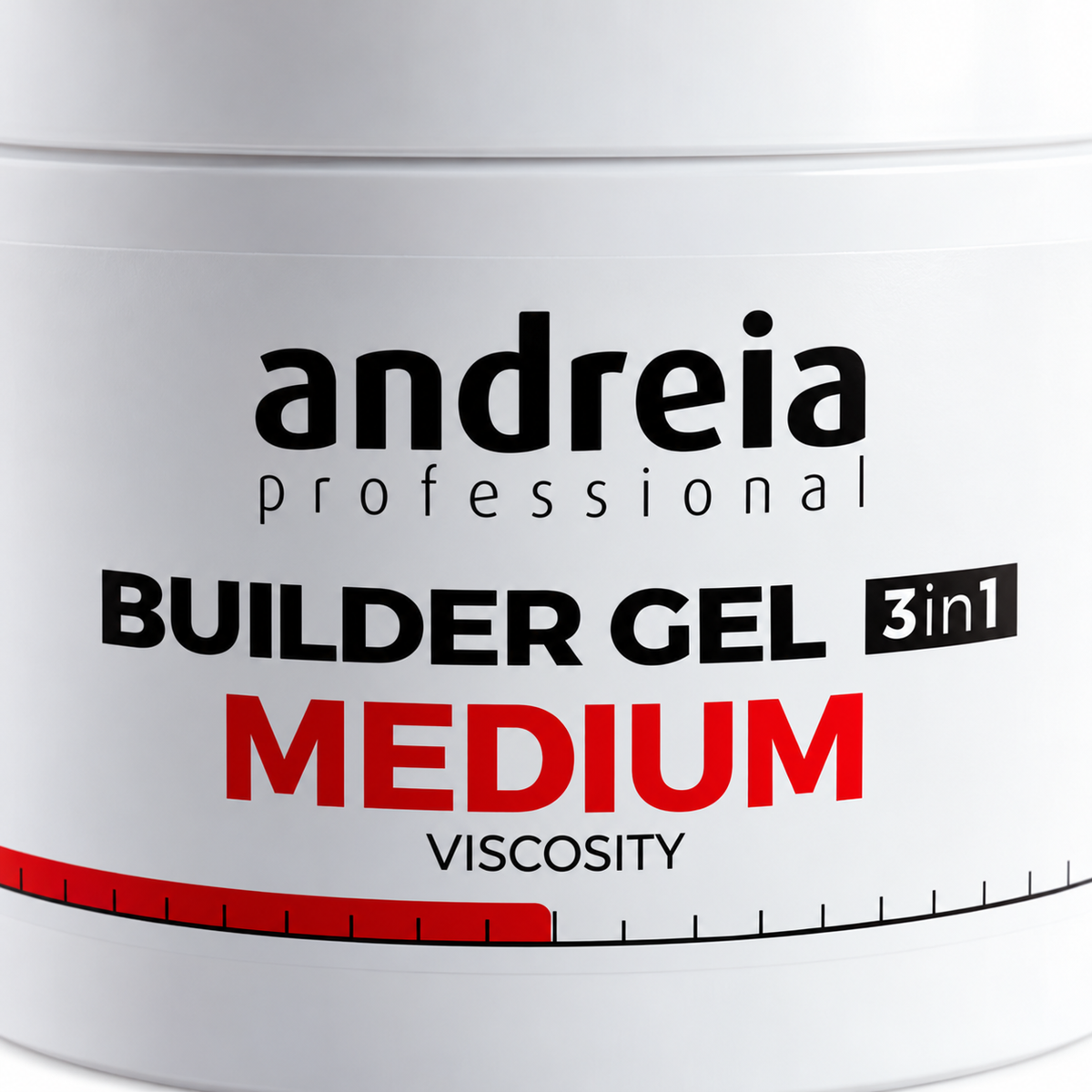 Andreia Builder Gel Medium Viscosity Soft White 200g — brand. Immagine illustrativa generata con IA.