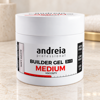 Andreia Builder Gel Medium Viscosity Soft White 200g — scene. Immagine illustrativa generata con IA.