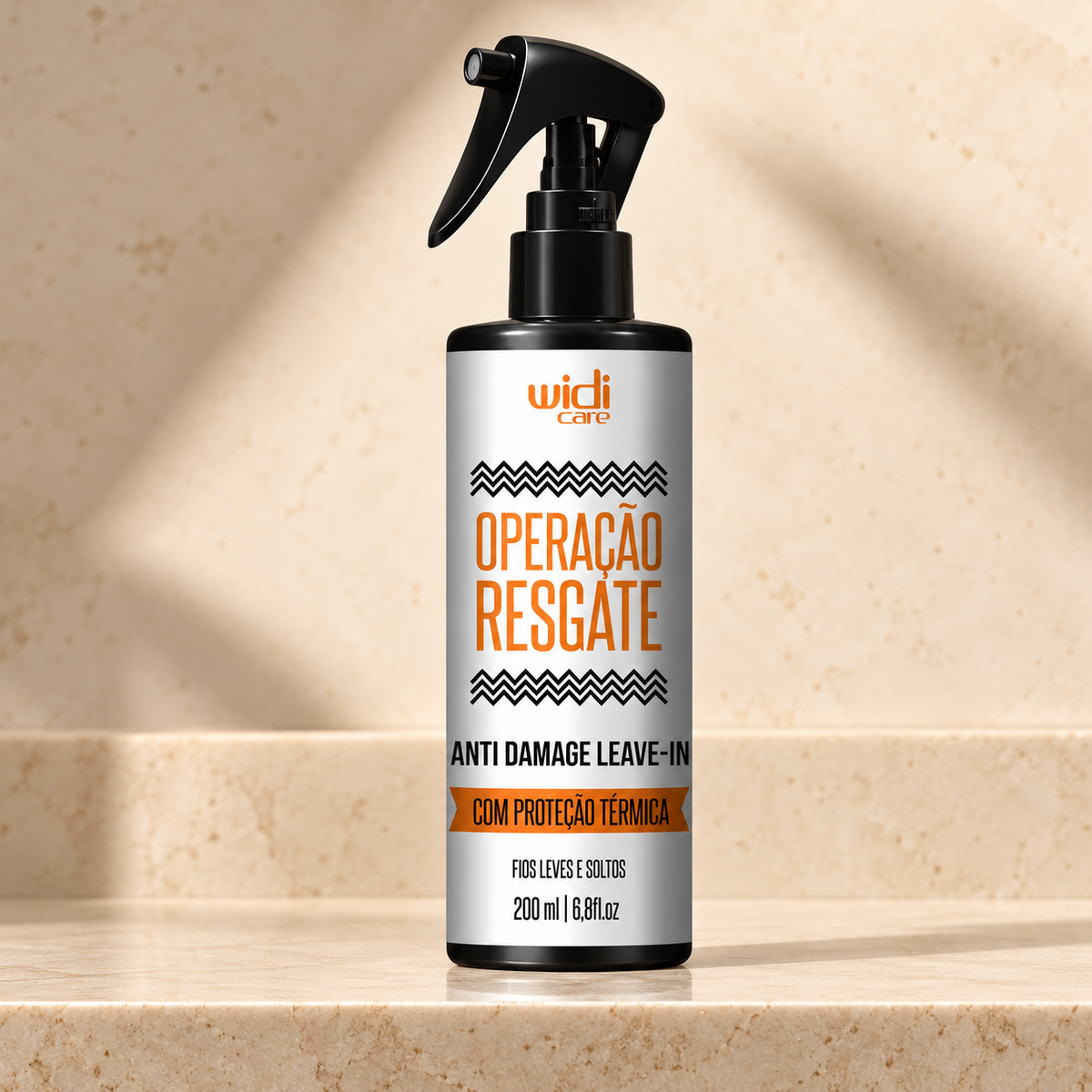 Leave-in Operação Resgate 200ml - Widi Care — scene. Immagine illustrativa generata con IA.