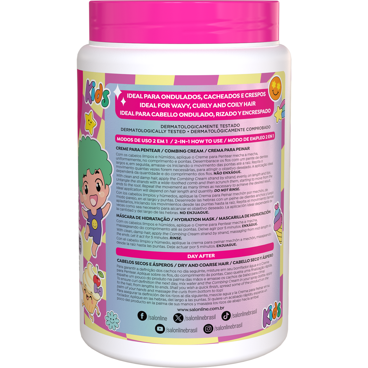 Salon Line Kids Vanilla Vibes 1 kg – istruzioni laterali