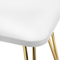 Salon Care poggiabraccio manicure bianco/oro 6961075 – dettaglio del rivestimento e delle gambe dorate